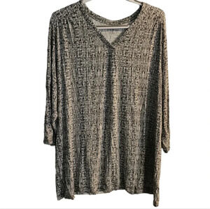 Croft& Barrow Black/White Tunic